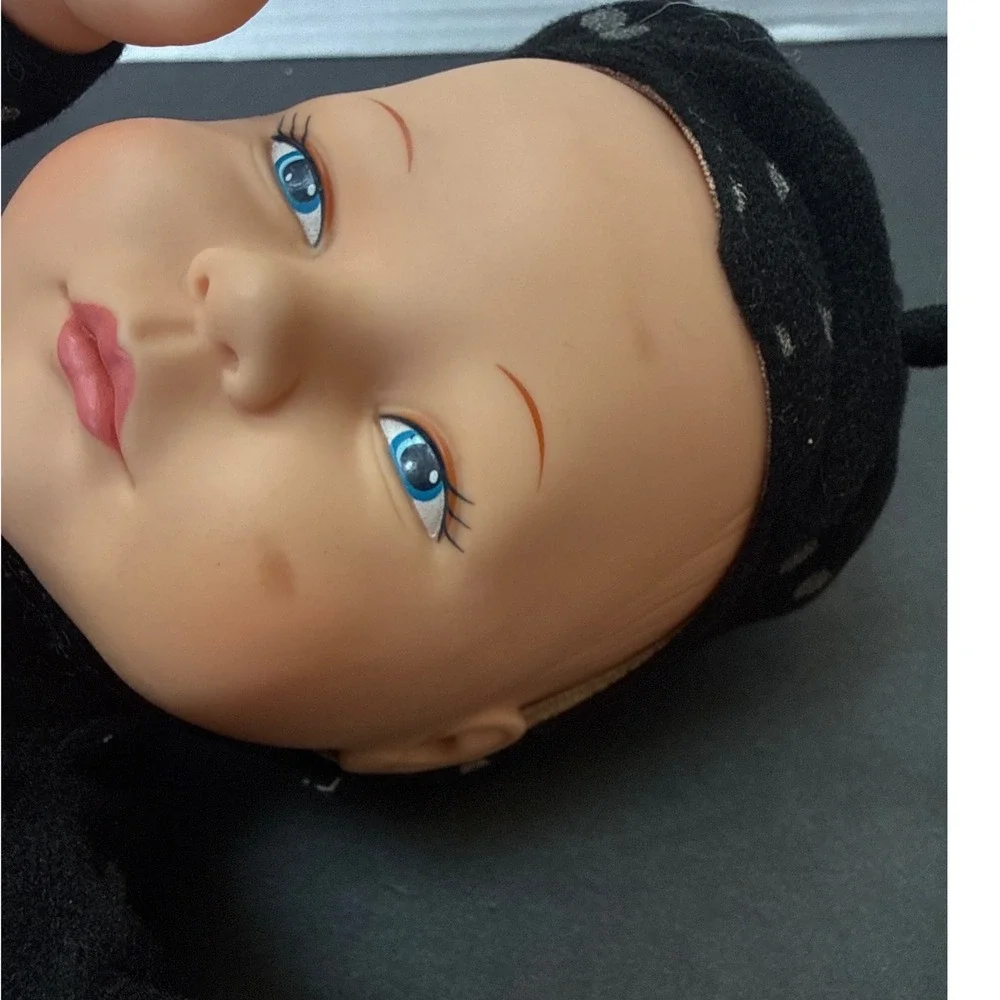 Anne Geddes 1998 Unimax Black Monarch Butterfly Baby Beanbag Doll Vintage Plush